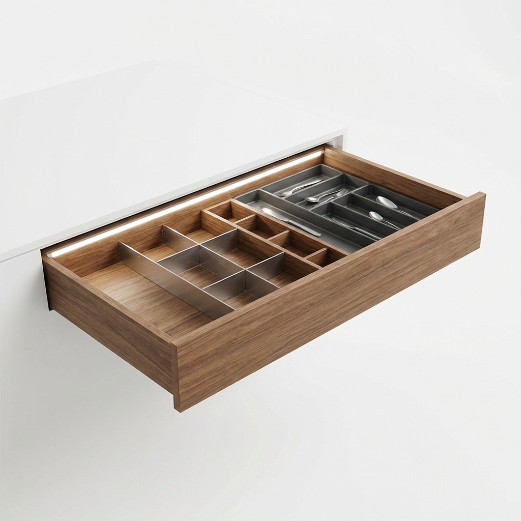 Häfele cabinet accessories and interior systems