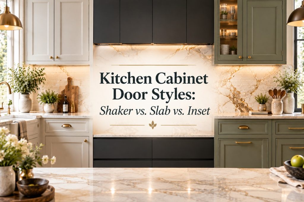 Kitchen Cabinet Door Styles: Shaker vs. Slab vs. Inset