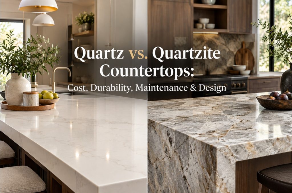 Quartz vs. Quartzite Countertops: Cost, Durability, Maintenance & Design
