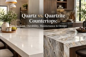 Quartz vs. Quartzite Countertops: Cost, Durability, Maintenance & Design