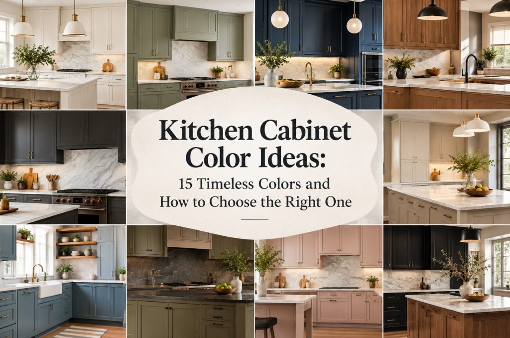 Kitchen Cabinet Color Ideas: 15 Timeless Colors and How to Choose the Right One