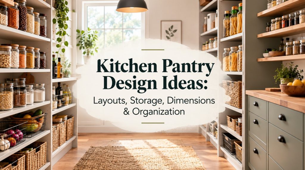 Kitchen Pantry Design Ideas: Layouts, Storage, Dimensions & Organization