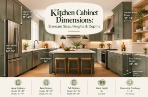 Kitchen Cabinet Dimensions: Standard Sizes, Heights & Depths